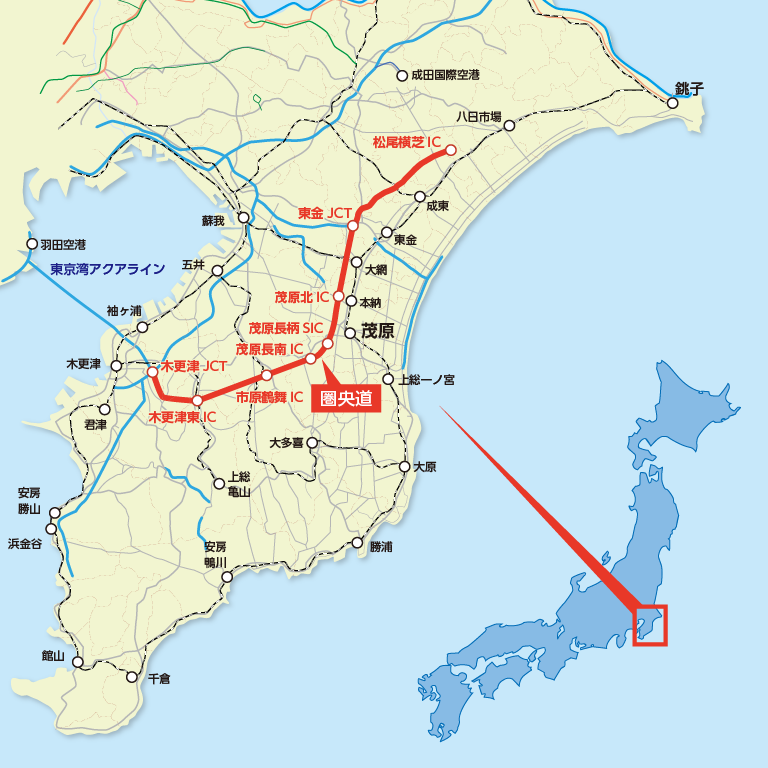 圏央道案内地図